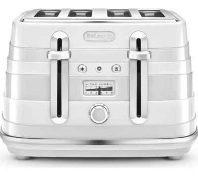 DELONGHI Avvolta CTA4003.W 4-Slice Toaster - White